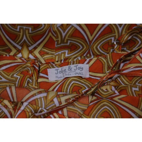 Women's Small Retro Vintage 70's Style Mini Dress Groovy Soft Jolie & Joy - Picture 7 of 7